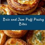 Brie and Jam Puff Pastry Bites Recipe