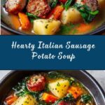 Italian Sausage Potato Soup with Carrots & Spinach Recipe