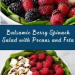 Berry Spinach Salad with Pecans, Feta, and Balsamic Glaze Recipe