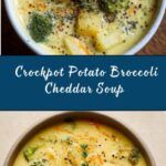 Crockpot Potato Broccoli Cheddar Soup Recipe