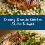 One Pan Creamy Boursin Chicken Recipe