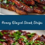 Grill Pan Honey Glazed Steak Strips Recipe