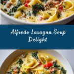 Creamy Alfredo Lasagna Soup Recipe