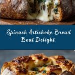 Spinach Artichoke Dip Bread Boat Recipe