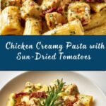 Spicy Chicken Creamy Pasta with Sun-Dried Tomatoes Recipe