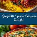 Cheesy Vegetarian Spaghetti Squash Casserole Recipe