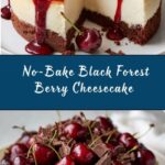 No-Bake Black Forest Berry Cheesecake Recipe