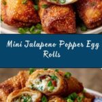 Mini Jalapeno Popper Egg Rolls Recipe