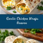 Cheesy Garlic Chicken Wraps Recipe