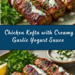 Chicken Kofta with Garlic Yogurt Sauce Recipe