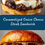 Caramelized Onion and Cheese Steak Sandwich Recipe