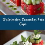 Watermelon Cucumber Feta Cups Recipe