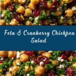 Feta & Cranberry Chickpeas with Lemon Vinaigrette Recipe