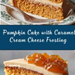 Pumpkin Cake with Caramel Cream Cheese Frosting Recipe