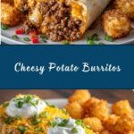 Cheesy Potato Burritos Comfort Meal Recipe