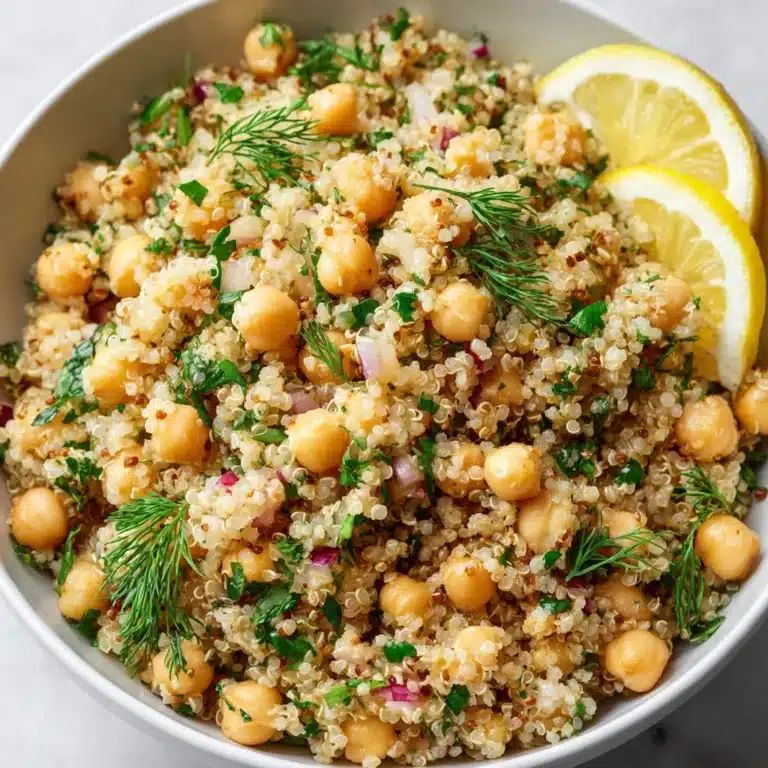 Lemon Herb Quinoa with Chickpeas Recipe