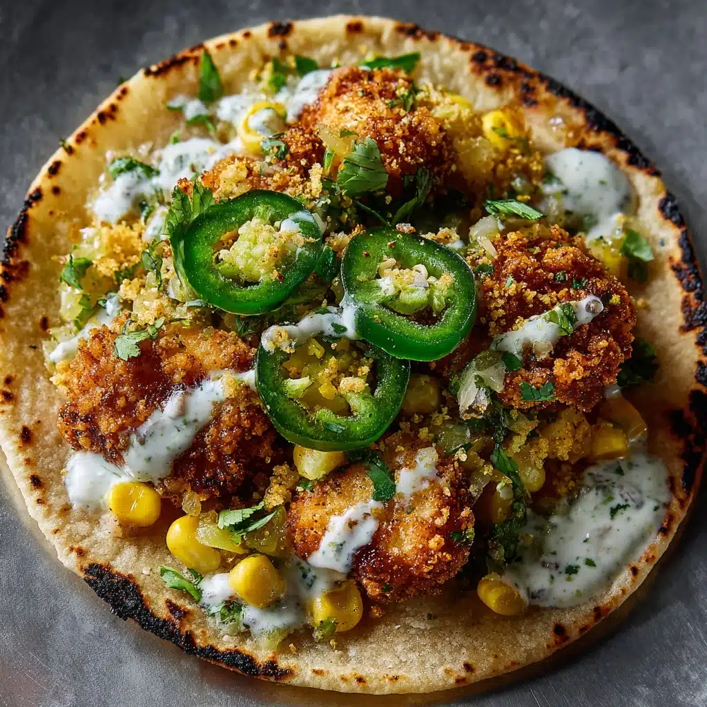 Fried Chicken Street Corn Tacos Recipe - Recipe Image