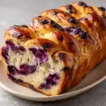 Lemon Blueberry Cream Cheese Sourdough Bread Recipe