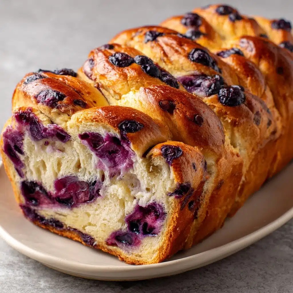Lemon Blueberry Cream Cheese Sourdough Bread Recipe