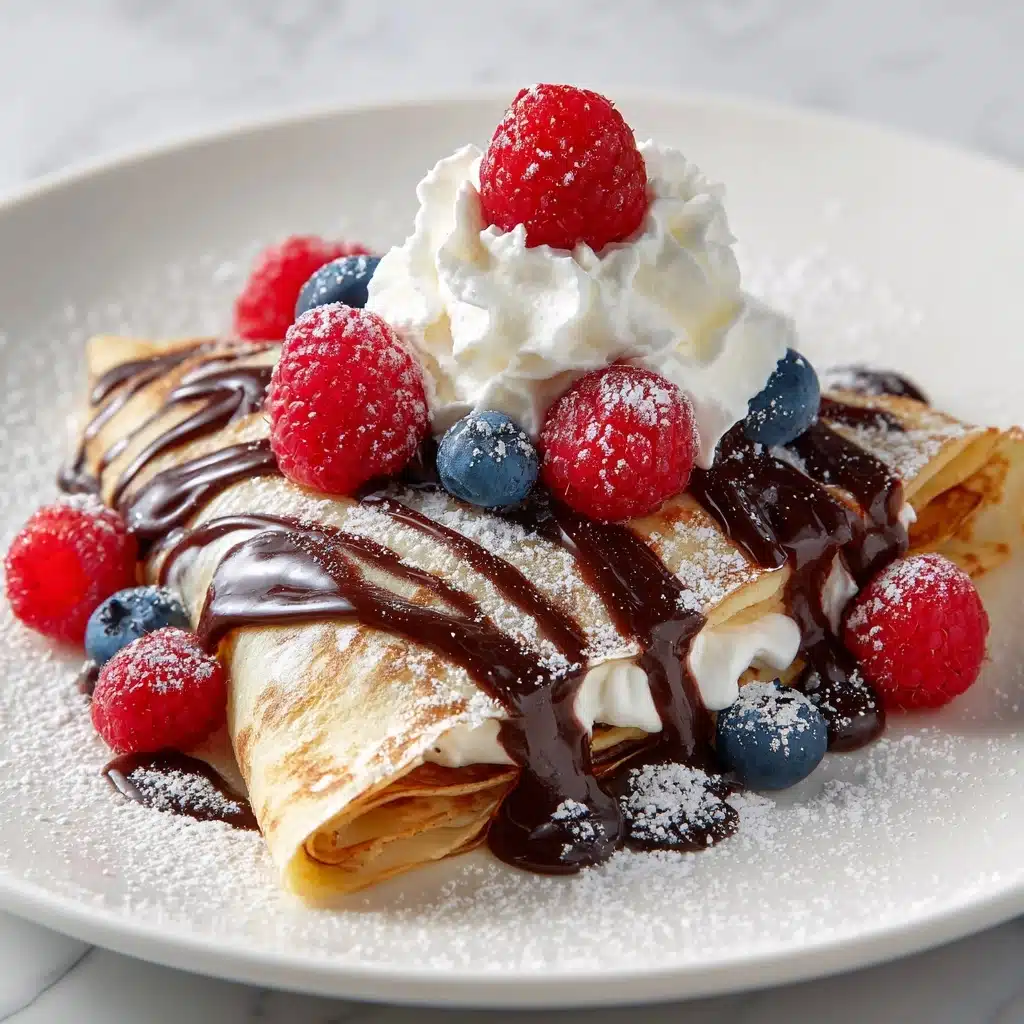 Easy Chocolate Crepes Recipe - Recipe Image