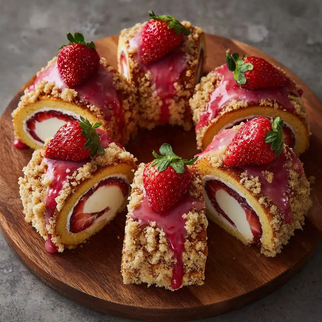 Best Strawberry Cheesecake Sweet Rolls Recipe - Recipe Image