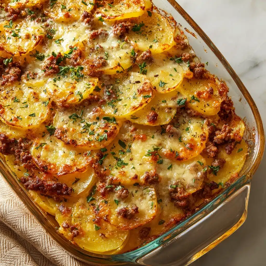 Meat & Potato Casserole Recipe - Recipe Image