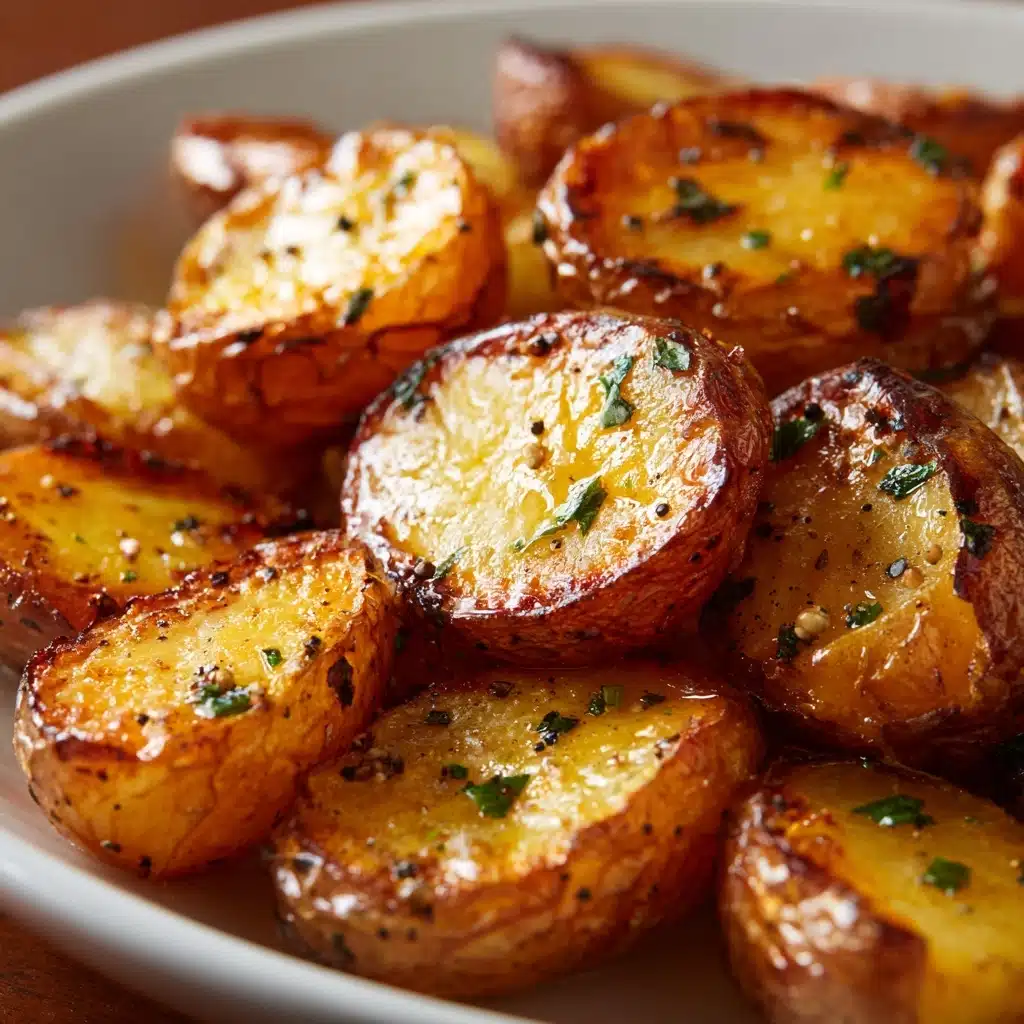 Baked Garlic Butter Potatoes Recipe - Recipe Image