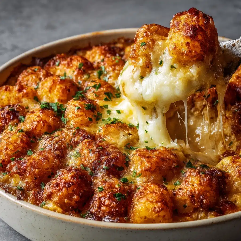 Chicken Alfredo Tater Tot Casserole Recipe - Recipe Image