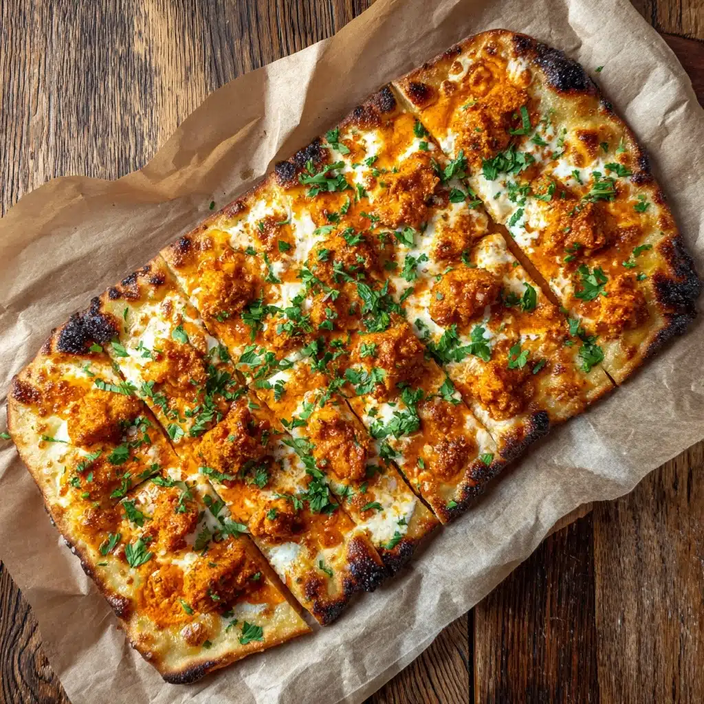 Buffalo Chicken Flatbread Recipe - Recipe Image