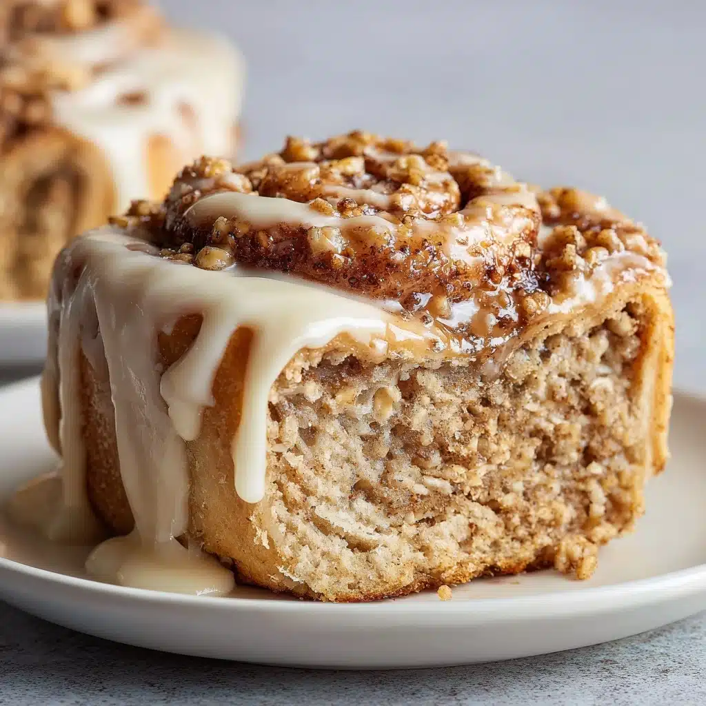 High-Protein Cinnamon Roll Baked Oatmeal Recipe - Recipe Image