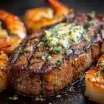 Garlic Butter Grilled Steak & Shrimp Recipe