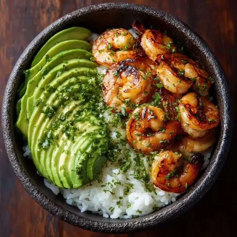 Spicy Shrimp and Avocado Rice Bowl Recipe