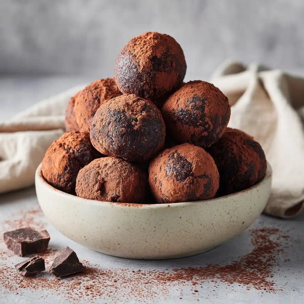 Vegan Chocolate Peanut Butter Energy Balls Recipe - Recipe Image