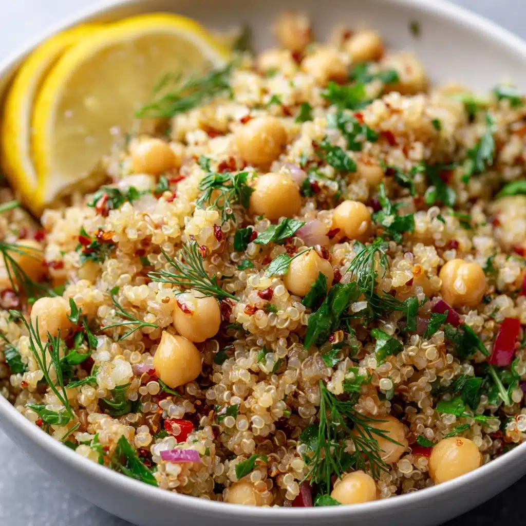 Lemon Herb Quinoa with Chickpeas Recipe - Recipe Image