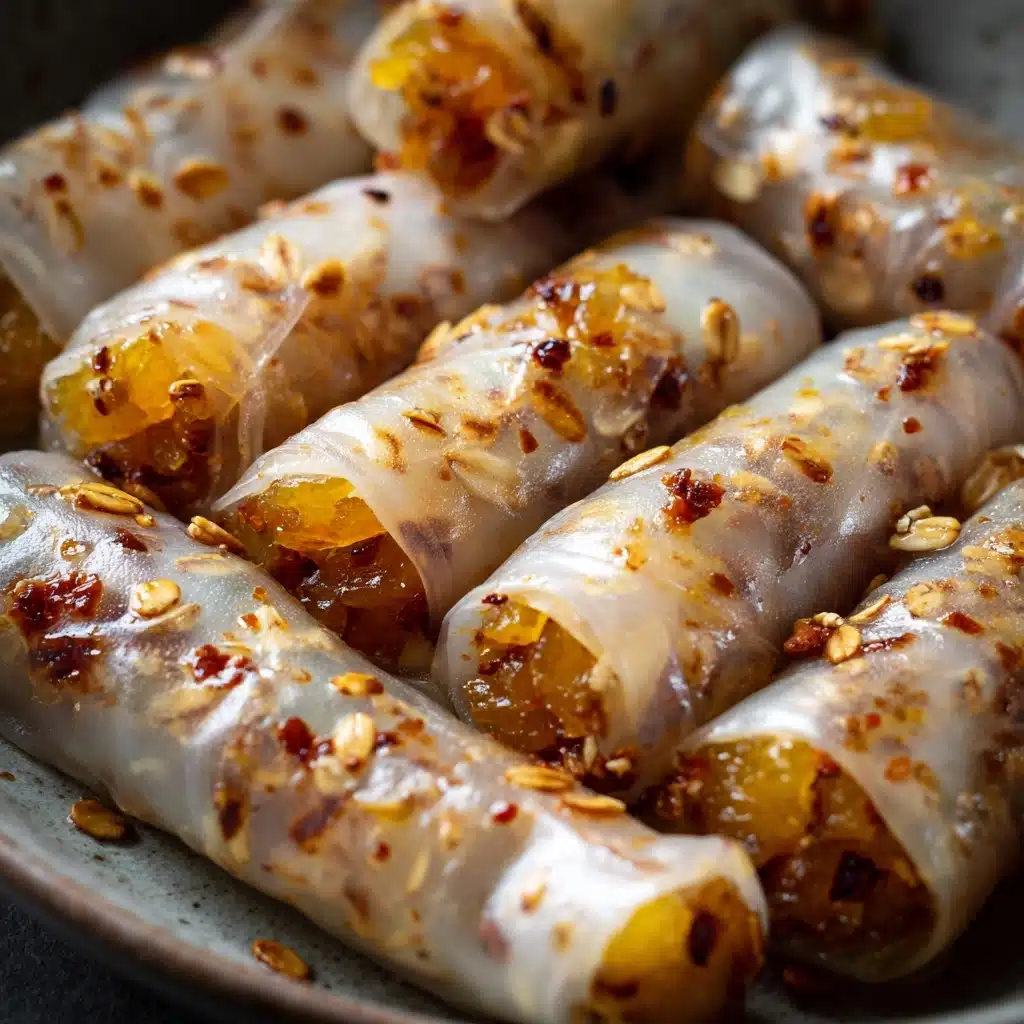 Baked Apple Pie Rice Paper Rolls Recipe - Recipe Image
