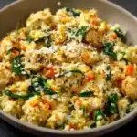 Pesto Chicken Cauliflower Rice Recipe