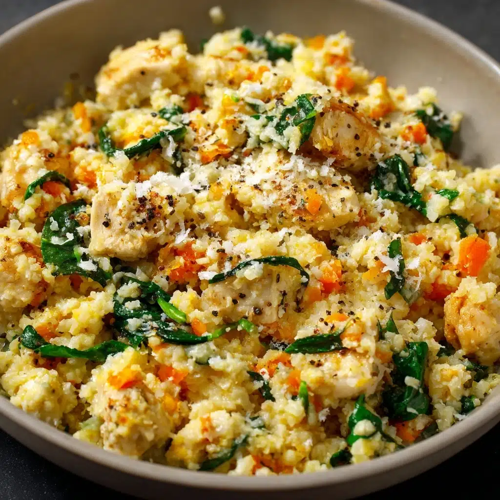 Pesto Chicken Cauliflower Rice Recipe - Recipe Image