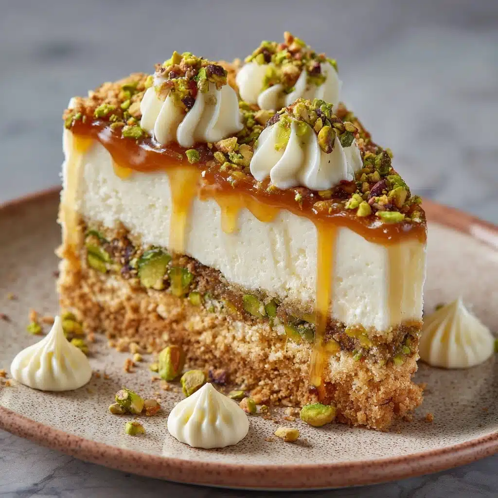 Honey Pistachio Baklava Cheesecake Recipe