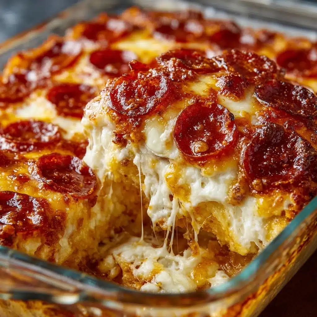 Pepperoni Pizza Casserole Recipe - Recipe Image