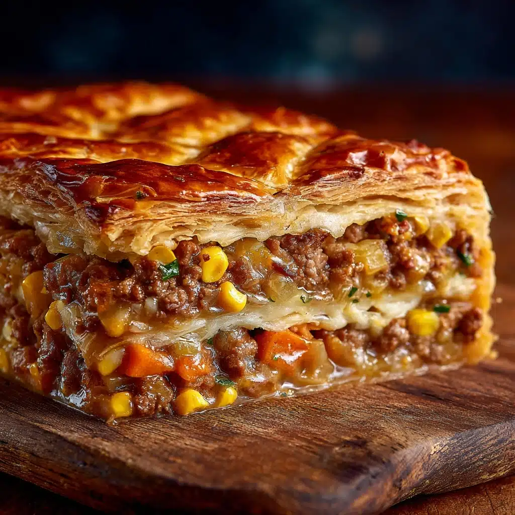 Brisket Pot Pie with Cheddar and Monterey Jack Recipe - Recipe Image