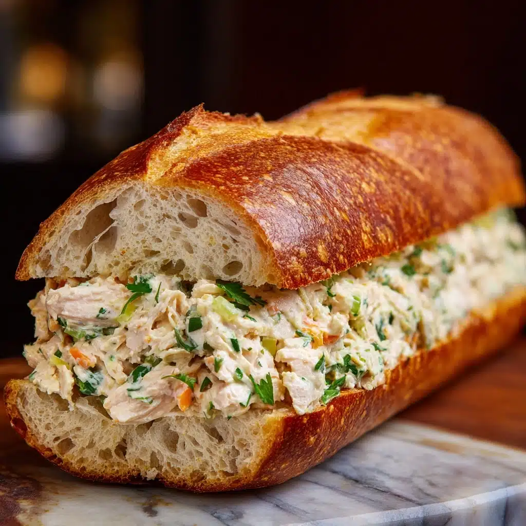 Chicken Stuffed French Bread Recipe - Recipe Image