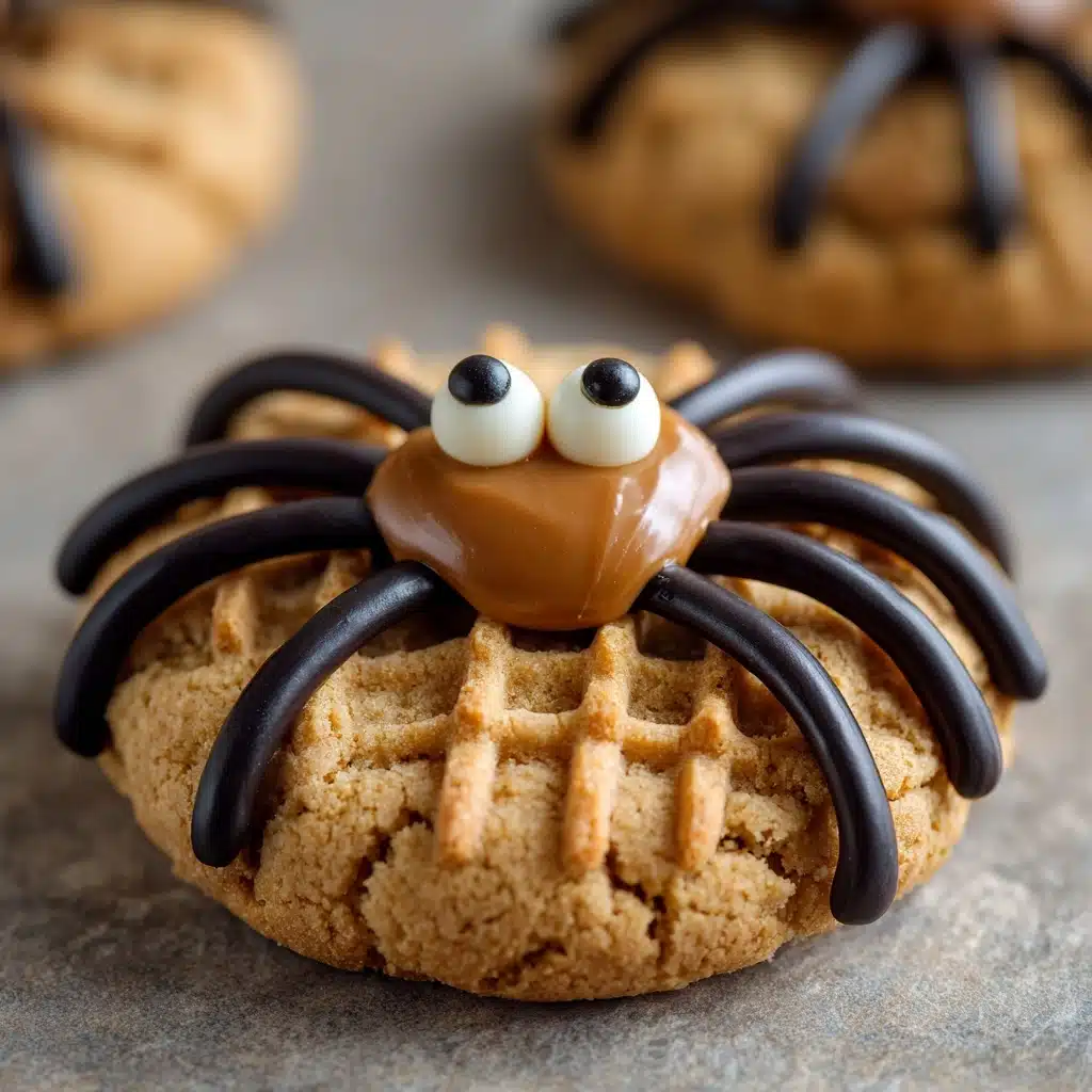 Peanut Butter Spider Cookies Recipe - Recipe Image