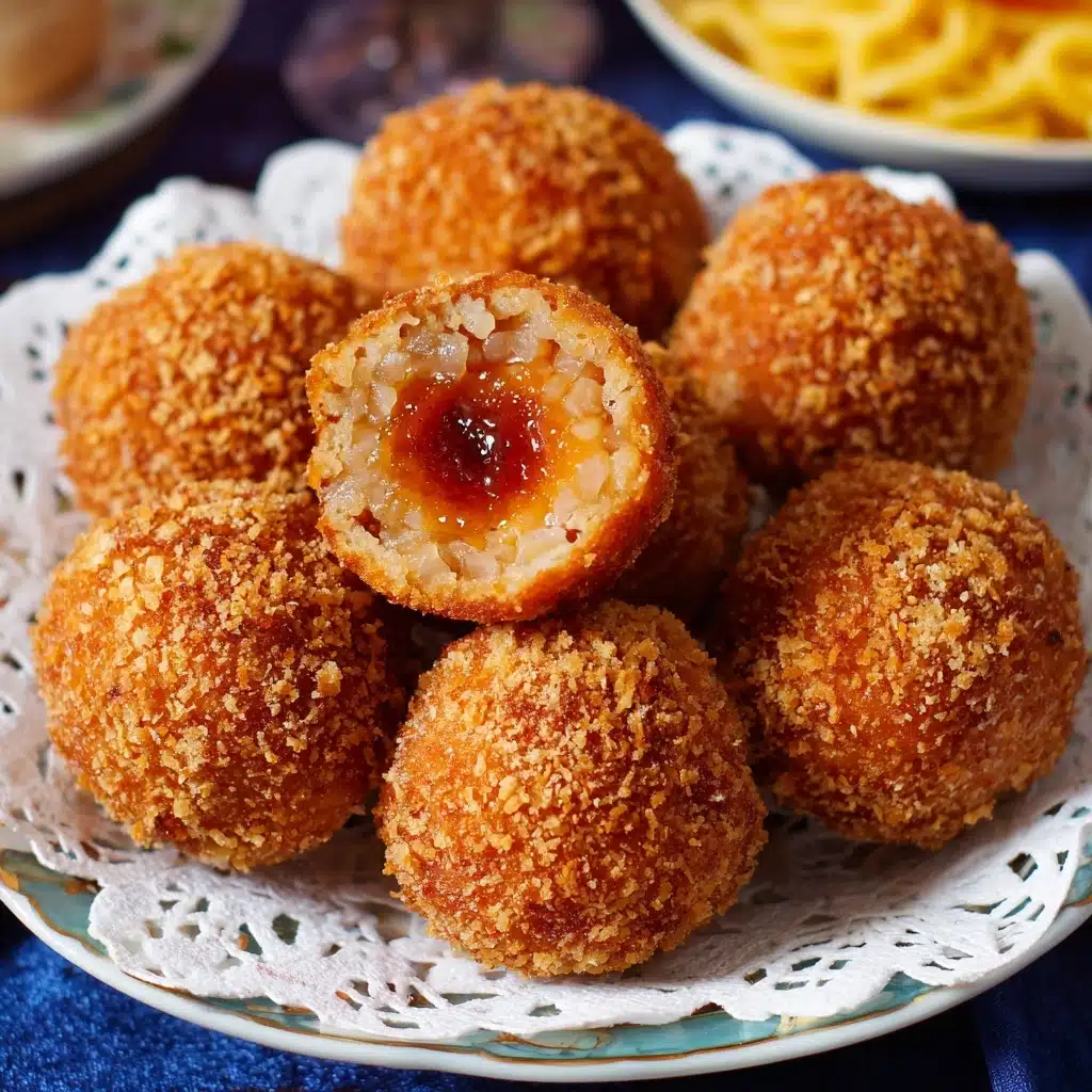 Cheesy Sicilian Arancini Balls Recipe - Recipe Image