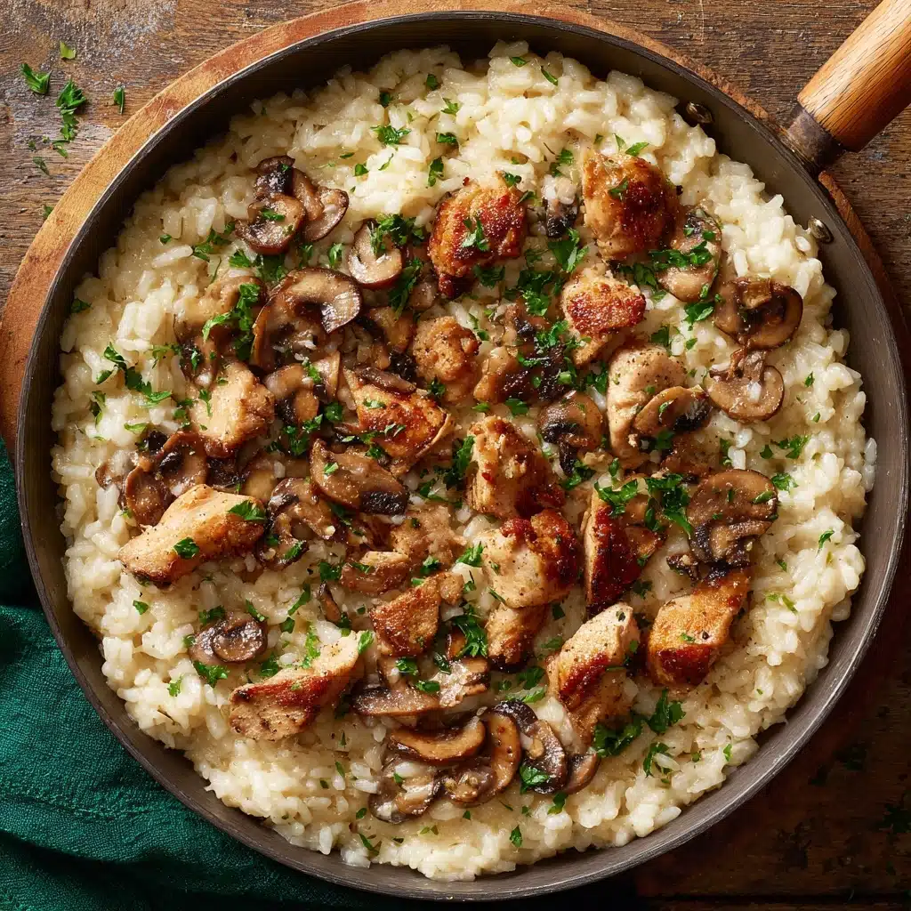 Creamy Mushroom Chicken and Rice Recipe - Recipe Image
