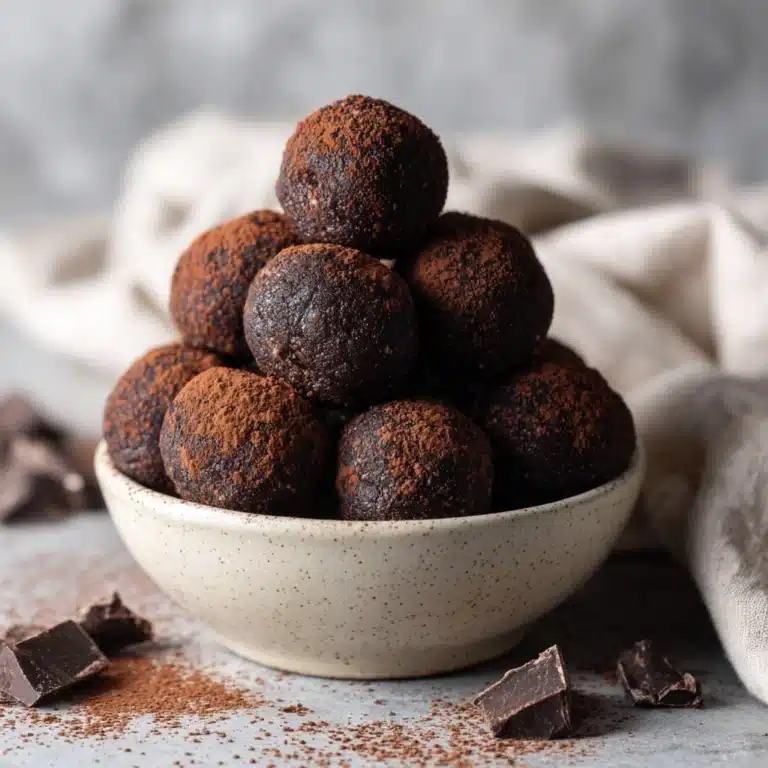 Vegan Chocolate Peanut Butter Energy Balls Recipe