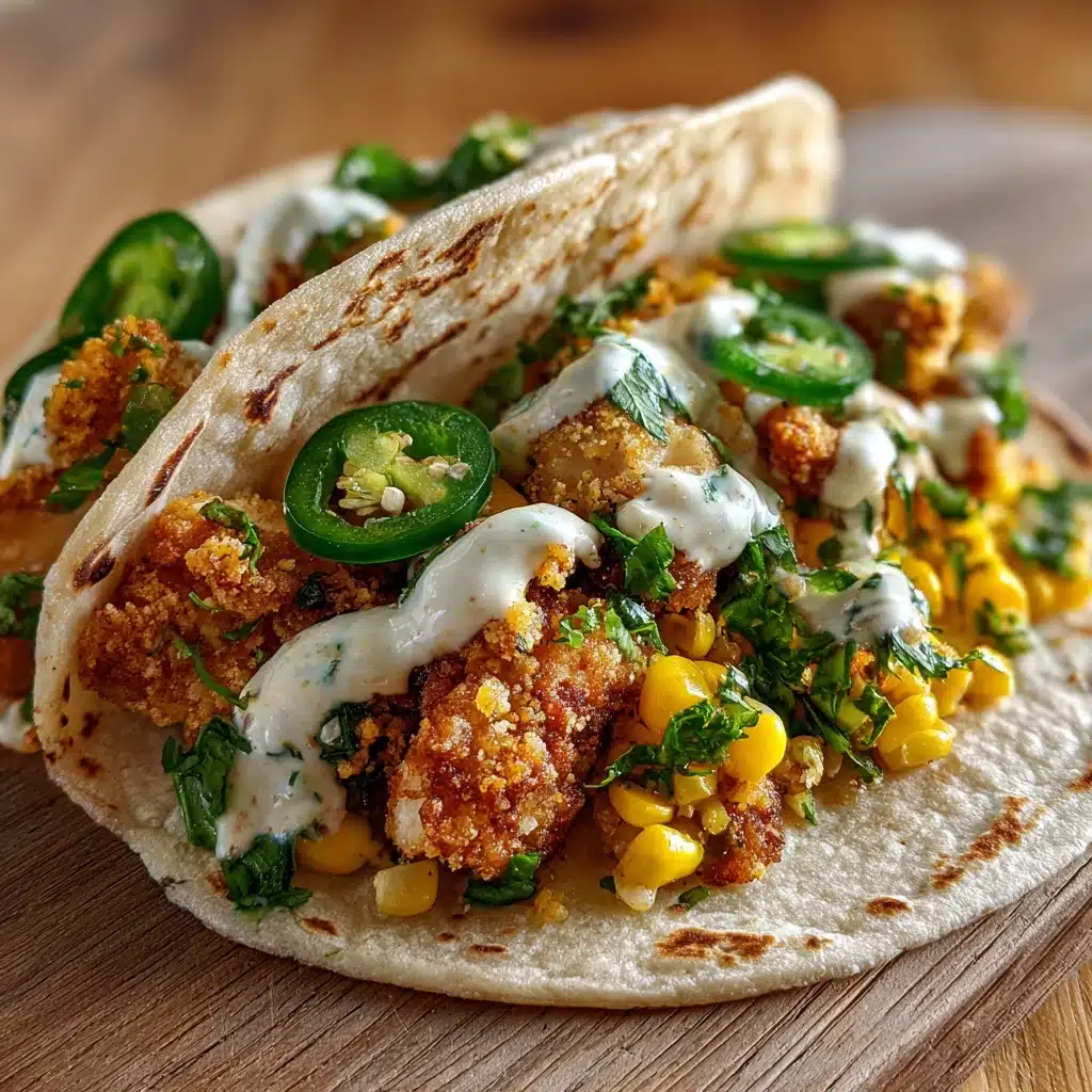 Fried Chicken Street Corn Tacos Recipe