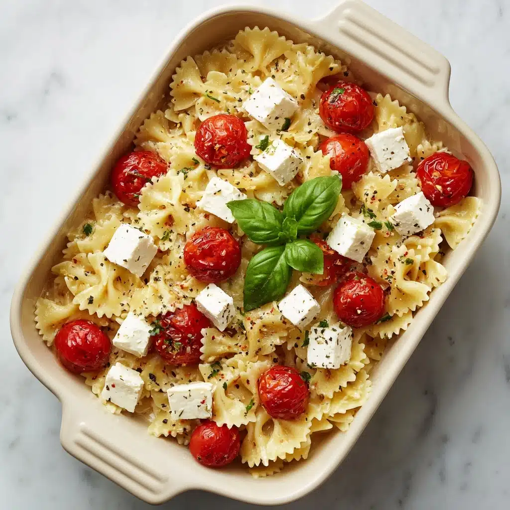Baked Feta Pasta Recipe with Cherry Tomatoes Recipe - Recipe Image