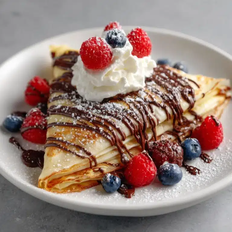 Easy Chocolate Crepes Recipe