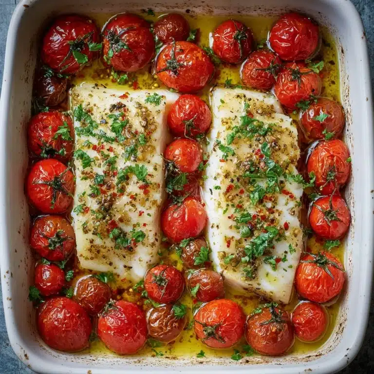 Cod with Tomato and Herb Butter Recipe