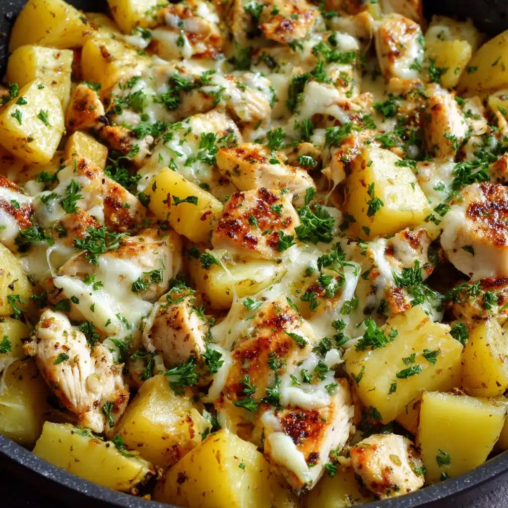 Garlic Parmesan Chicken and Potatoes Recipe - Recipe Image
